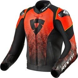 Motorcycle Leather Jacket REVIT Quantum AIR black/red