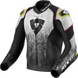 Motorcycle Leather Jacket REVIT Quantum AIR black/white