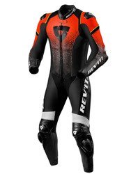 Motorcycle Leather Suit REVIT Quantum 1PC black/red