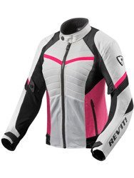 Motorcycle Textile Jacket REVIT ARC AIR LADIES white/pink