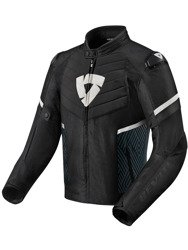 Motorcycle Textile Jacket REVIT ARC H2O black/white