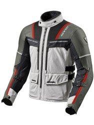 Motorcycle Textile Jacket REVIT Offtrack silver/red
