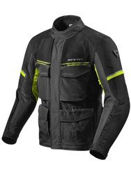 Motorcycle Textile Jacket REVIT Outback 3 black/neon
