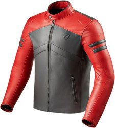 Motorcycle Vintage Leather Jacket REVIT Prometheus red