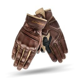 Motorcycle gloves vintage SHIMA AVIATOR brown