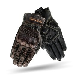 Motorcycle gloves vintage SHIMA AVIATOR dark