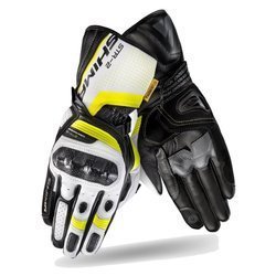 Motorcycle sport gloves SHIMA STR-2 black/fluo