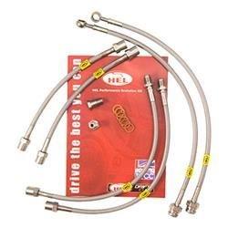 Stainless Braided Brake Lines HEL for Audi 100 1.8 1983-1986