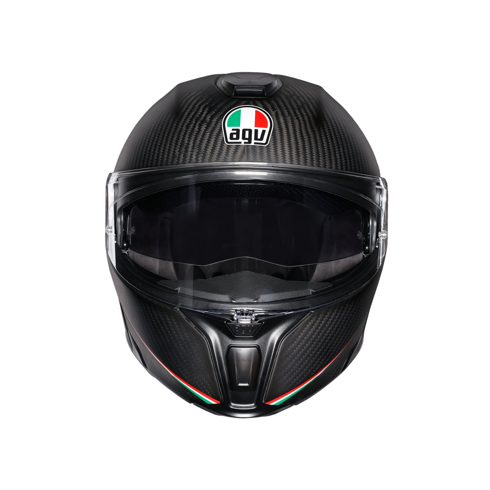 agv sportmodular carbon tricolore helmet