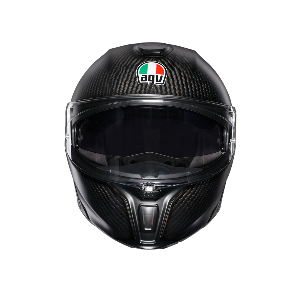 agv sportmodular carbon solid helmet