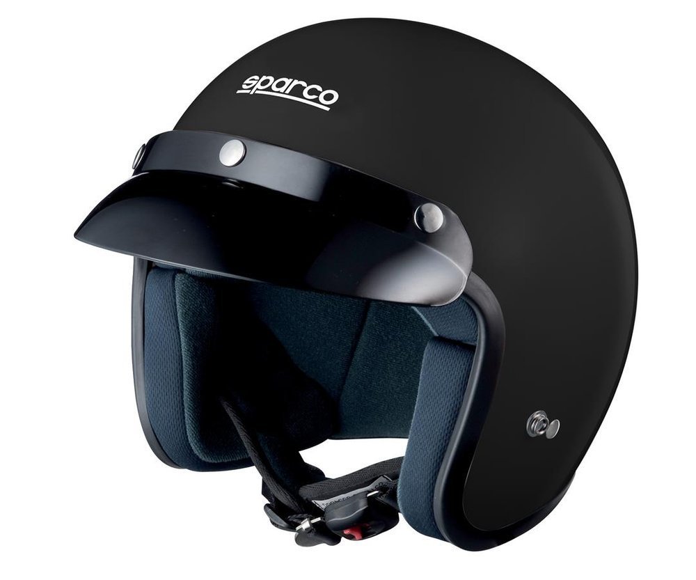 sparco open face helmet