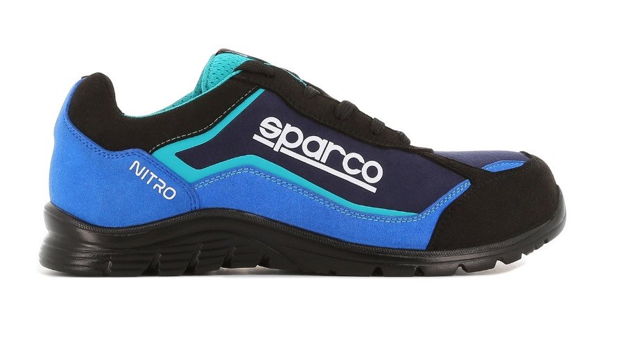 Sparco NITRO S3 low-cut Mechanics Safety Shoes black/blue Blue | RACING /  KARTING / MOTORSPORT \ SHOES \ FOR MECHANICS BRANDS \ MOTORSPORT \ SPARCO |   - Motorsport clothing and vehicle