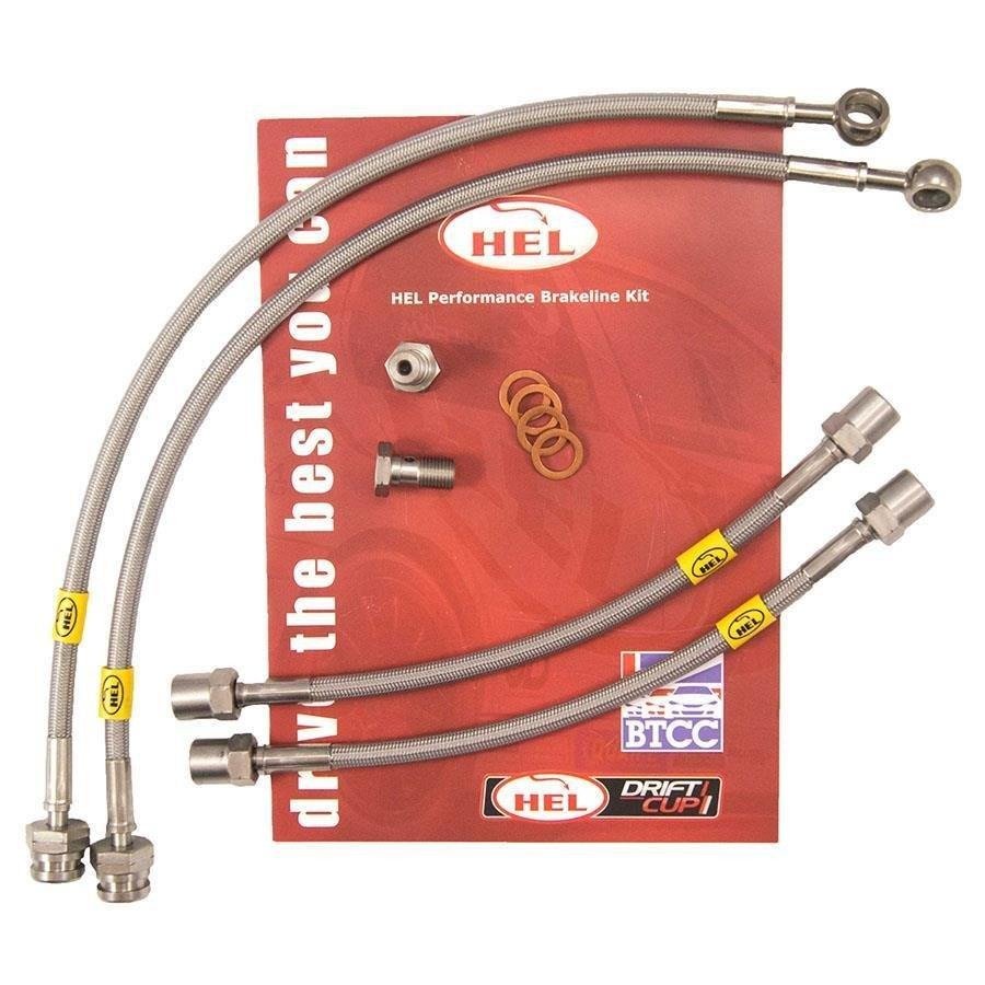 Stainless Braided Brake Lines HEL for Ford Focus MK2 2.5 Turbo RS 2009