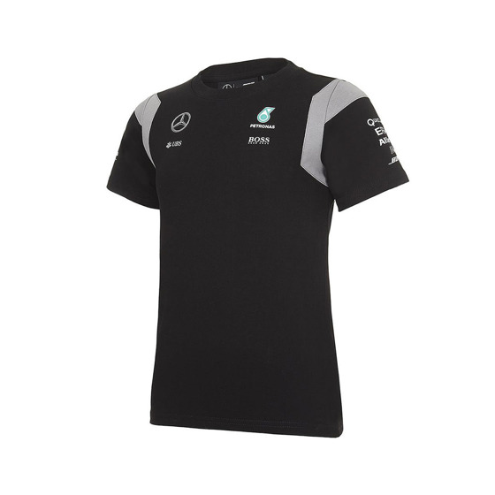 2016 Mercedes AMG Petronas F1 Team Kids T-shirt Black