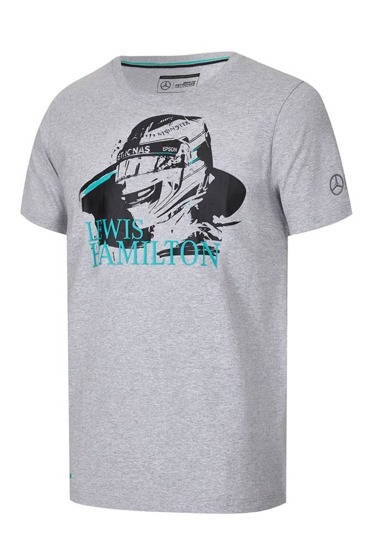 2017 Mercedes AMG Petronas F1 Team Mens Hamilton Helmet T-shirt 