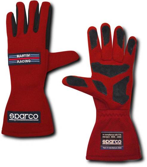 Karting Auto Racing Gloves Sparco Land Classic Martini