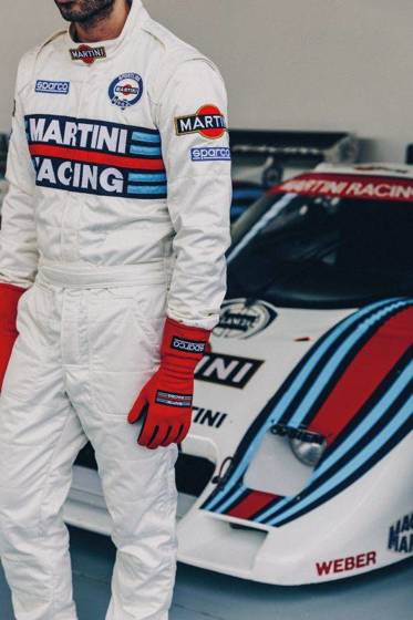 Karting Auto Racing Gloves Sparco Land Classic Martini