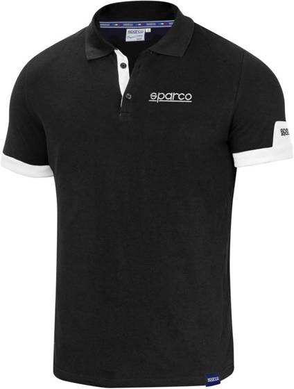 Mens Polo Shirt Sparco CORPORATE black