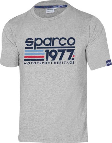 Mens Tshirt Sparco 1977 gray