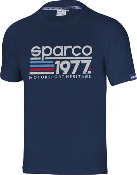 Mens Tshirt Sparco 1977 navy