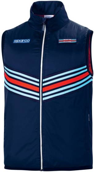 Mens Vest Sparco Martini Racing navy