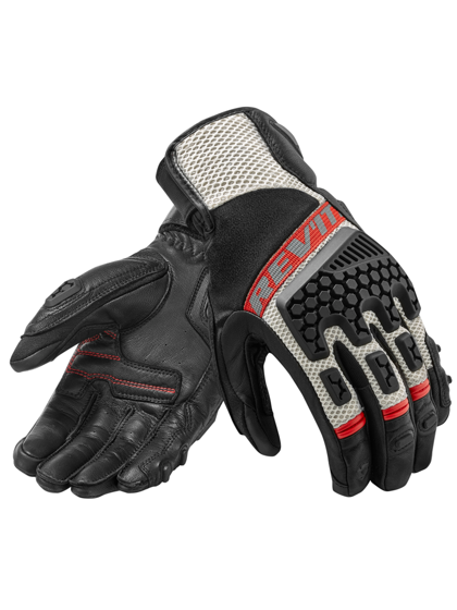 Motorcycle Gloves REV'IT SAND 3 black/white/red