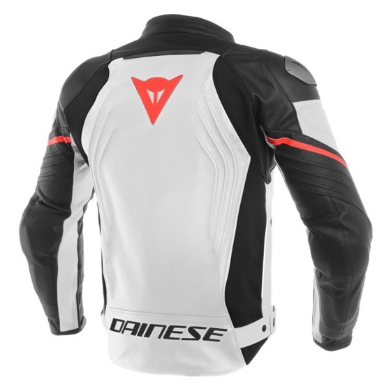 Motorcycle Jacket DAINESE RACING 3 PERFORATED black/red/white