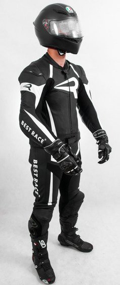 Motorcycle Leather Suit DAINESE AVRO D2 2 PCS 