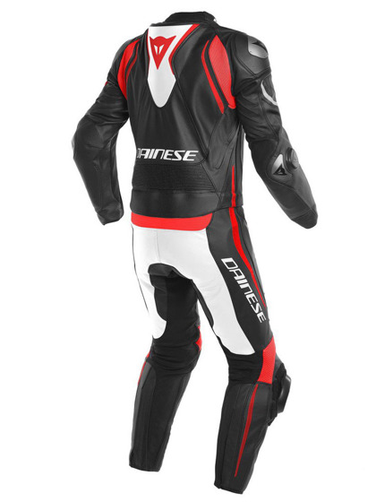 Motorcycle Leather Suit DAINESE LAGUNA SECA 4 2 PCS white