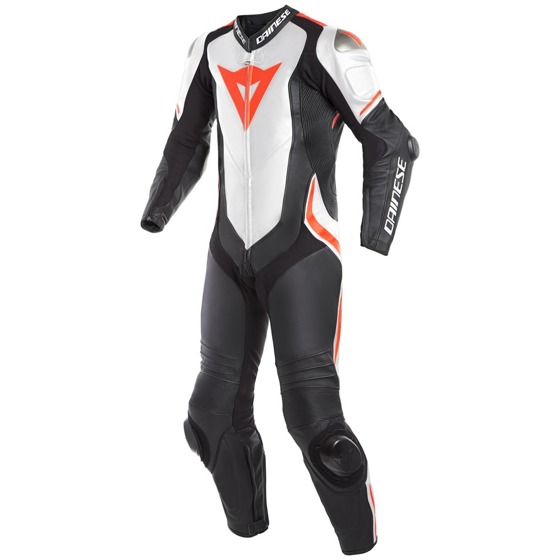 Motorcycle Leather Suit DAINESE LAGUNA SECA 4 white/black