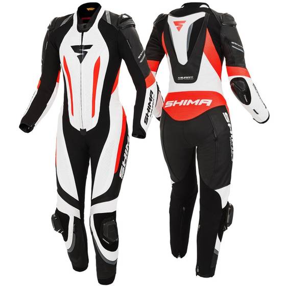 Motorcycle Suit SHIMA MIURA RS white/black/red