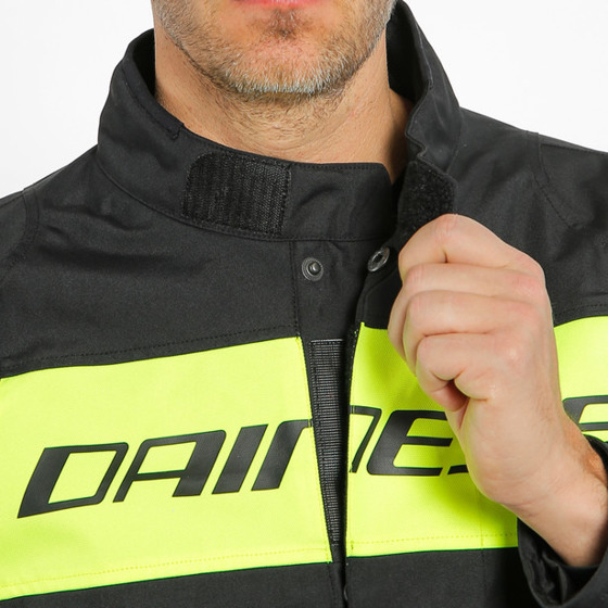 Motorcycle Textil Jacket DAINESE SAETTA D-DRY black/yellow