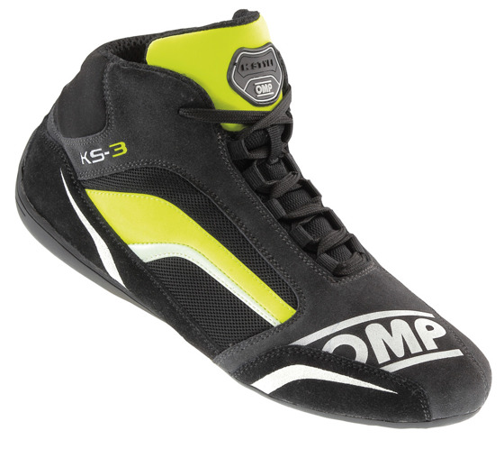 OMP Racing KS-3 Karting Shoes Black/Fluo | RACING / KARTING ...