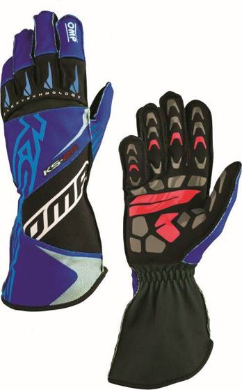 OMP Racing Karting Racing Gloves KS-2R black blue