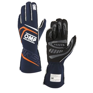 OMP Racing Race & Kart Gloves FIRST (FIA) navy/orange