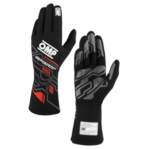 OMP Racing Race & Kart Gloves ONE SPORT (FIA) black red