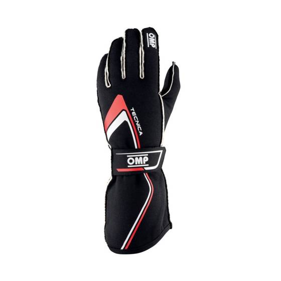 OMP Racing Race & Kart Gloves TECNICA (FIA Approved) IB/772 black RED