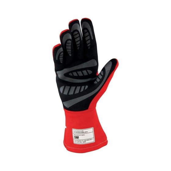 OMP Racing Race Rally Auto Kart Gloves FIRST-S (FIA Approved) red