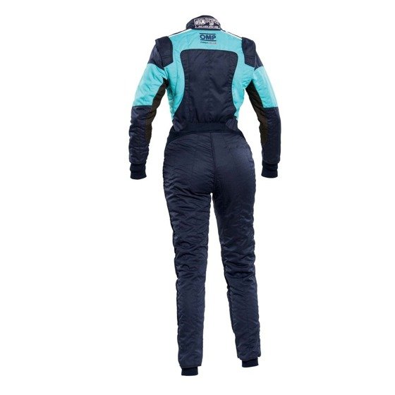 Racing Race Rally LADY Suit OMP Racing FIRST ELLE (FIA Approved) black cyan