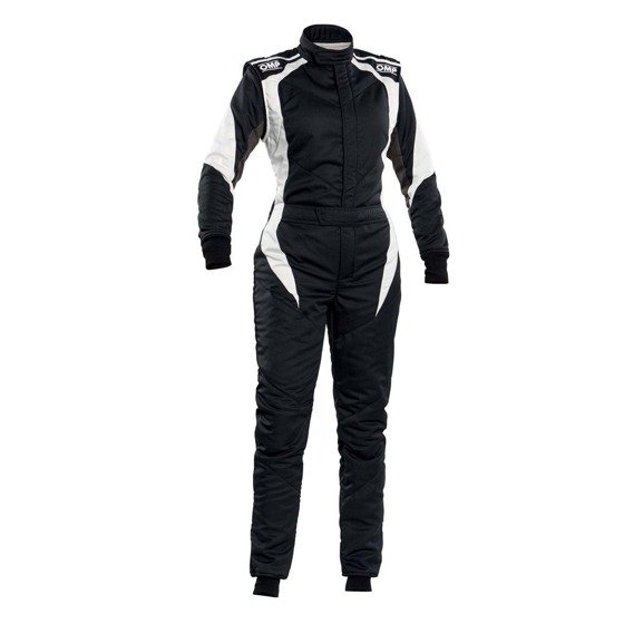 Racing Race Rally LADY Suit OMP Racing FIRST ELLE (FIA) black white