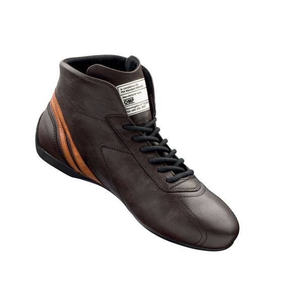 Rally Race Racing Shoes OMP CARRERA Vintage (FIA Approved) dark brown