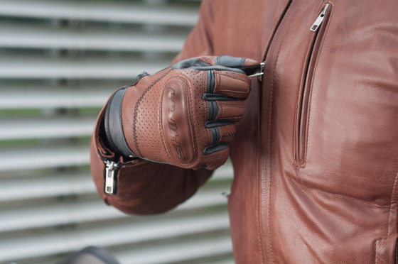 SHIMA Caliber Motorcycle Gloves brown