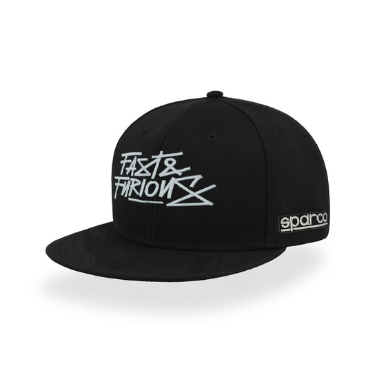 Sparco Fast & Furious Flat Visor Cap Black