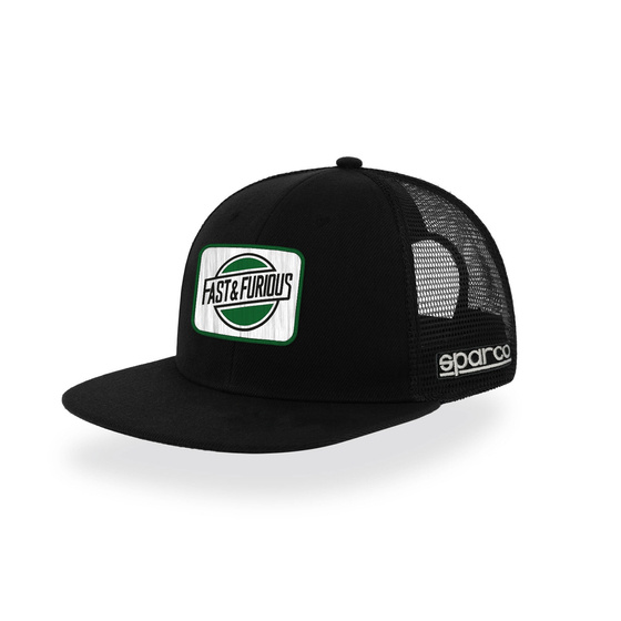 Sparco Fast & Furious Flat Visor Cap Black green