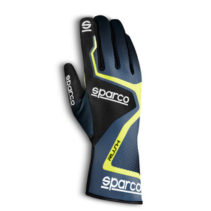 Sparco Karting Kart Auto Racing Gloves RUSH gray fluo