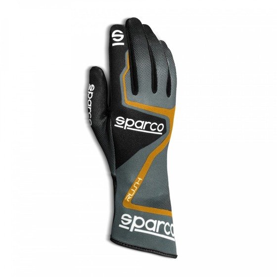 Sparco Karting Kart Auto Racing Gloves RUSH gray orange