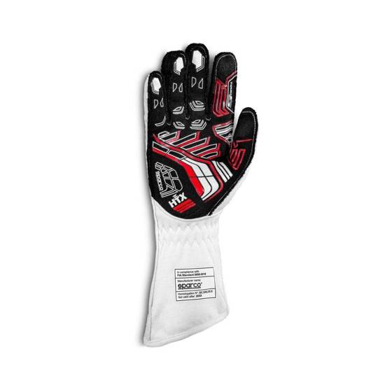 Sparco Racing Rally Race & Kart Gloves ARROW (FIA Approved) white gray