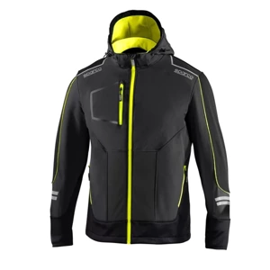 Sparco Tech Soft Shell Jacket (Teamwork) black yellow