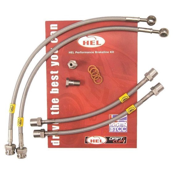 Stainless Braided Brake Lines HEL for BMW K75 S Sports Half Fairing (Non ABS) 1990- HBF0455