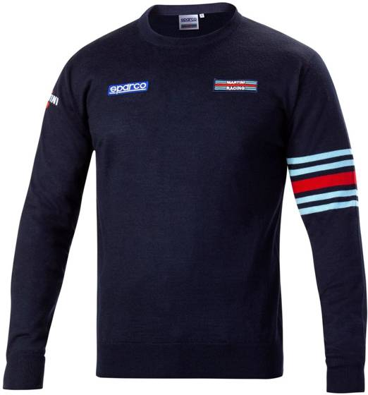 Wool Sweater Sparco Martini Racing navy